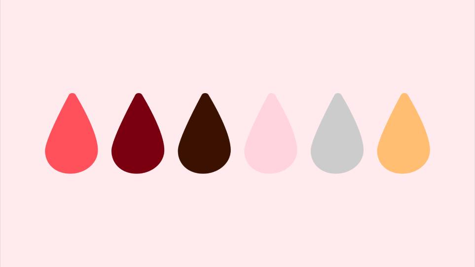 رنگ‌های مختلف خون پریود به چه معناست؟
