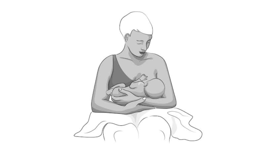 گرفتن سینه و وضعیت بدن در شیردهی
