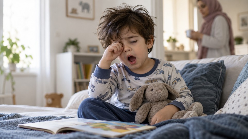 نشانههای خواب ناکافی در کودک